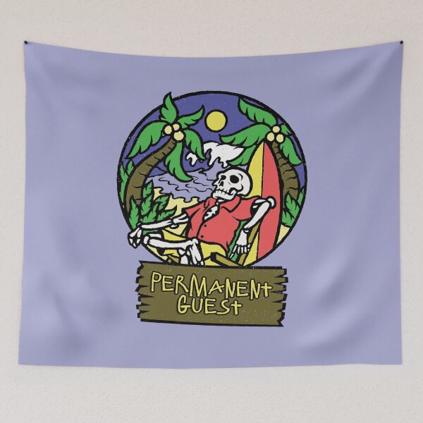 Item preview, Permanent Guest Skelton on Summer Surf Vacation  designed and sold by CRHPOD20.