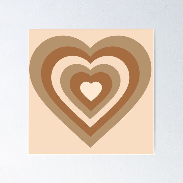 Item preview, Y2K Heart Brown designed and sold by tangelos.