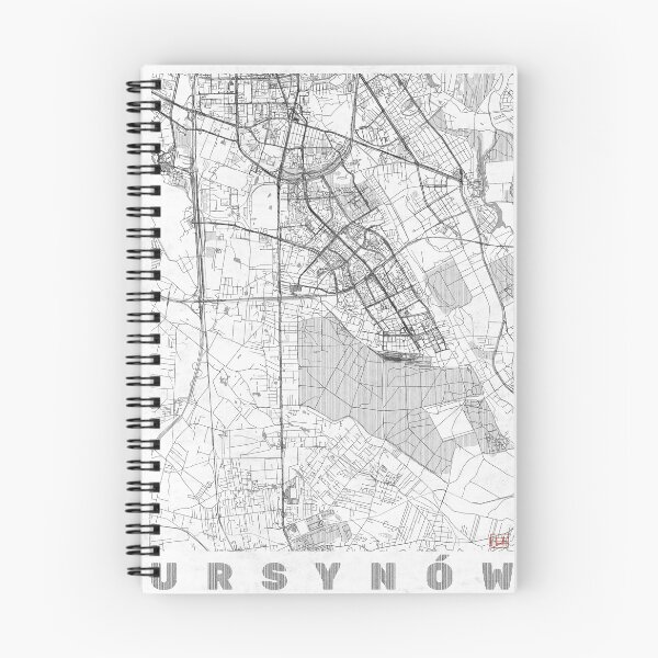 Item preview, Ursynów Warszawa Map Line designed and sold by HubertRoguski.