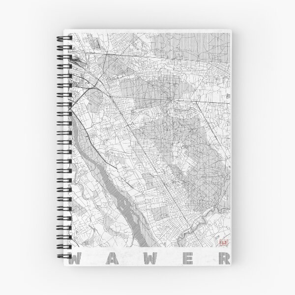 Item preview, Wawer Warszawa Map Line designed and sold by HubertRoguski.