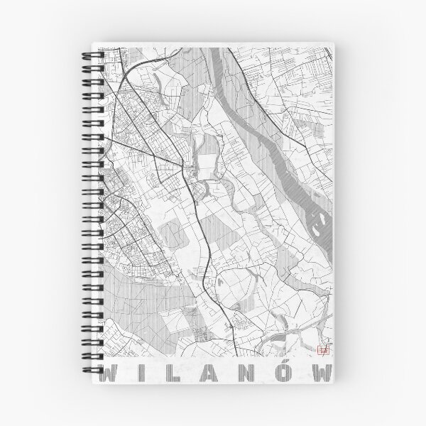 Item preview, Wilanów Warszawa Map Line designed and sold by HubertRoguski.
