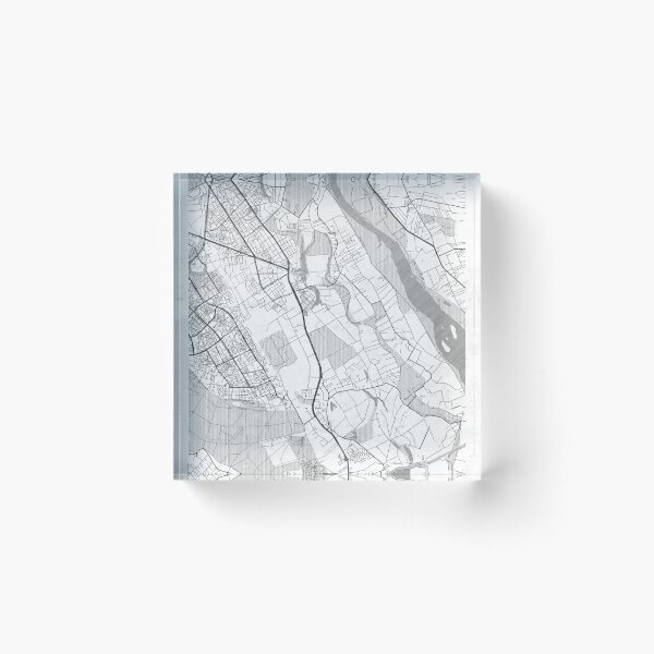 Item preview, Wilanów Warszawa Map Line designed and sold by HubertRoguski.