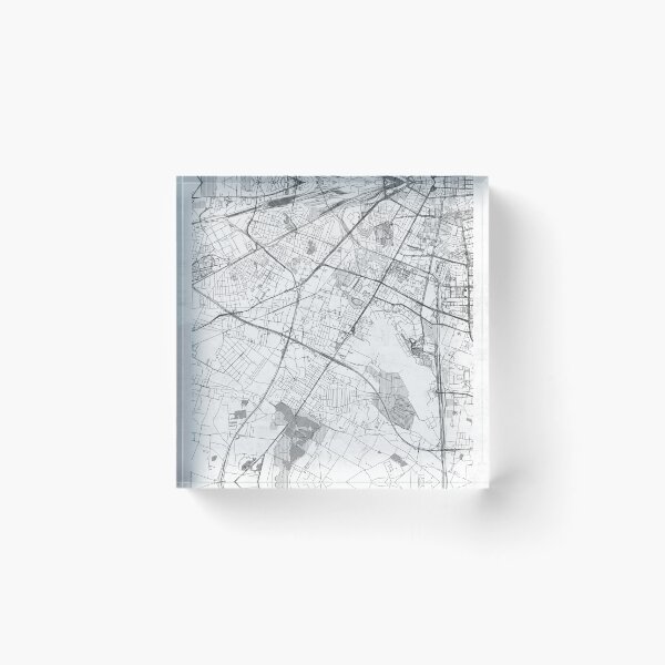 Item preview, Włochy Warszawa Map Line designed and sold by HubertRoguski.
