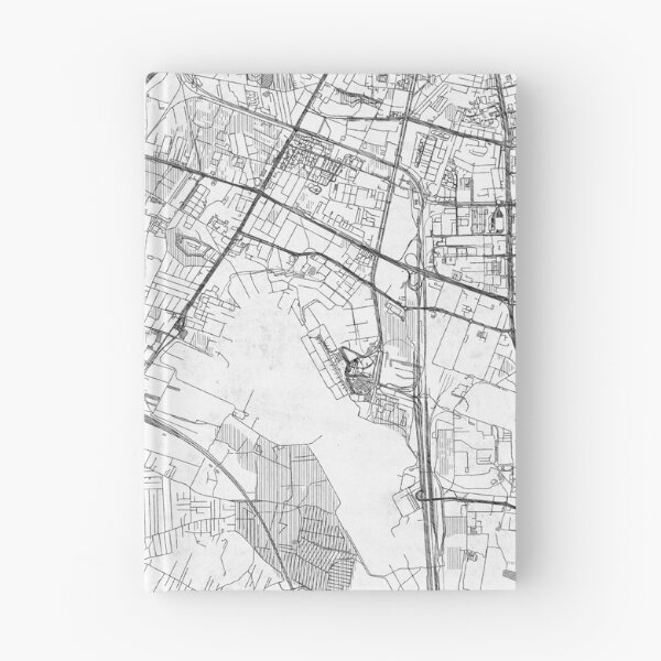 Item preview, Włochy Warszawa Map Line designed and sold by HubertRoguski.