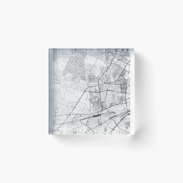 Item preview, Bemowo Warszawa Map Line designed and sold by HubertRoguski.