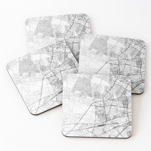 Item preview, Bemowo Warszawa Map Line designed and sold by HubertRoguski.