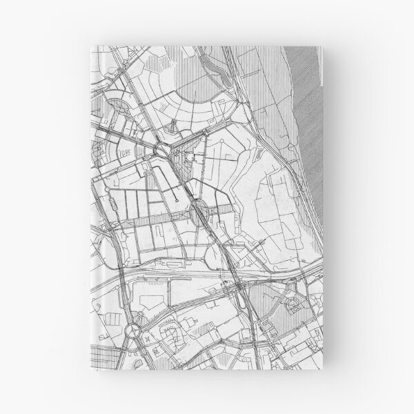 Item preview, Żoliborz Warszawa Map Line designed and sold by HubertRoguski.