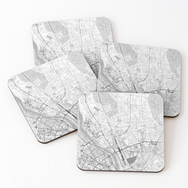 Item preview, Białołęka Warszawa Map Line designed and sold by HubertRoguski.