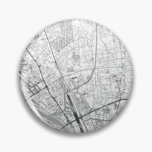 Item preview, Białołęka Warszawa Map Line designed and sold by HubertRoguski.
