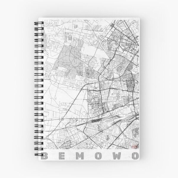 Item preview, Bemowo Warszawa Map Line designed and sold by HubertRoguski.