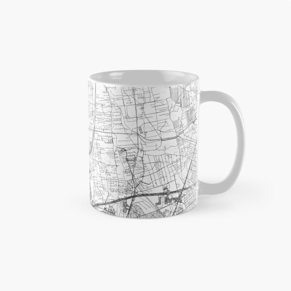 Item preview, Białołęka Warszawa Map Line designed and sold by HubertRoguski.