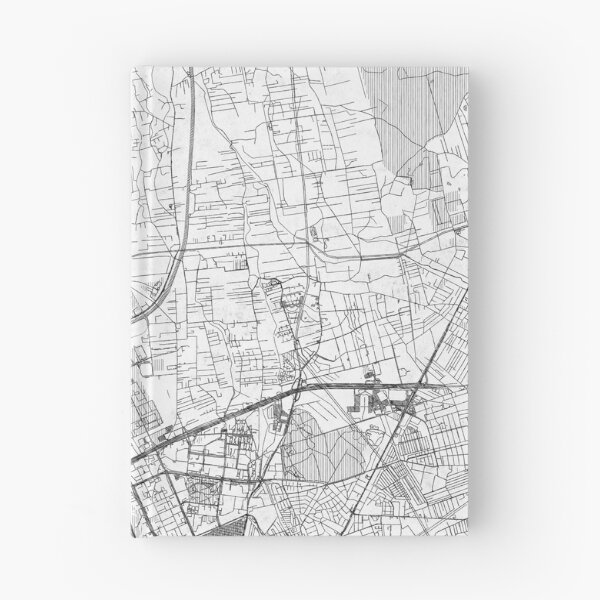 Item preview, Białołęka Warszawa Map Line designed and sold by HubertRoguski.