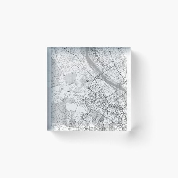 Item preview, Bielany Warszawa Map Line designed and sold by HubertRoguski.