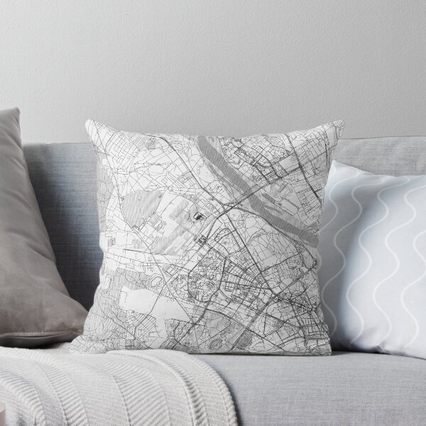 Item preview, Bielany Warszawa Map Line designed and sold by HubertRoguski.