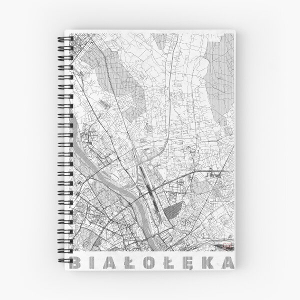 Item preview, Białołęka Warszawa Map Line designed and sold by HubertRoguski.