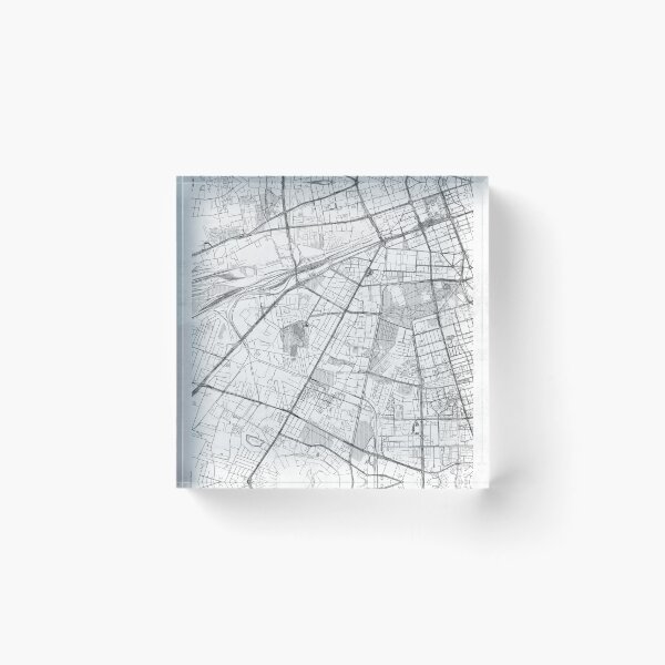 Item preview, Ochota Warszawa Map Line designed and sold by HubertRoguski.