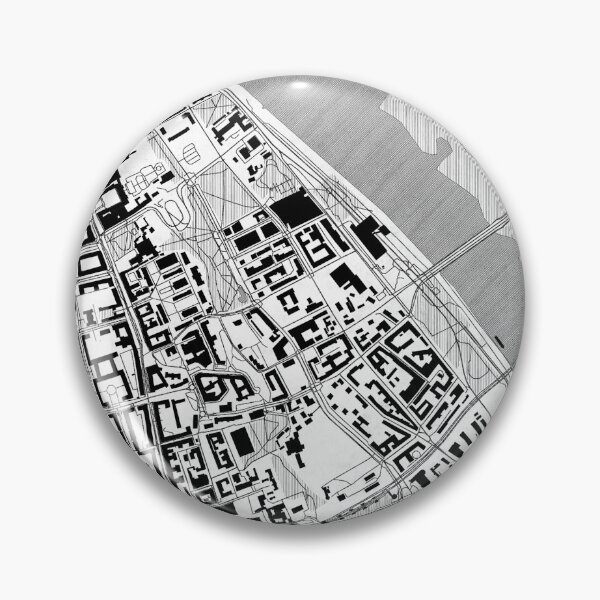 Item preview, Powiśle Warszawa Map Line designed and sold by HubertRoguski.