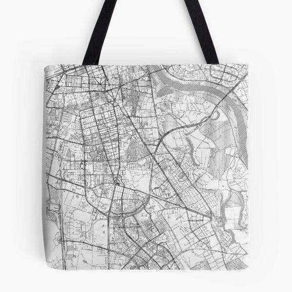 Item preview, Mokotów Warszawa Map Line designed and sold by HubertRoguski.