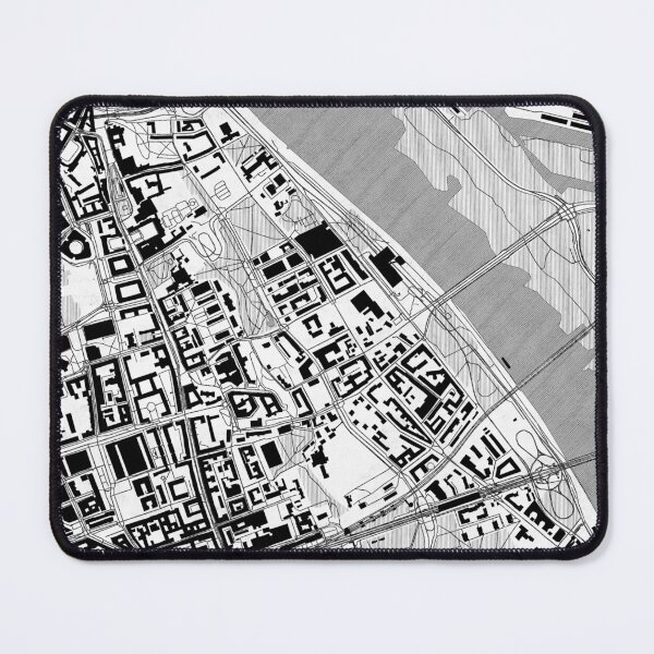 Item preview, Powiśle Warszawa Map Line designed and sold by HubertRoguski.