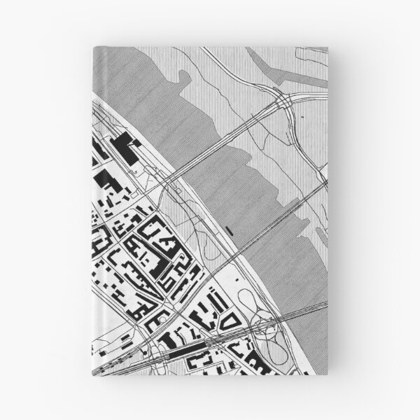 Item preview, Powiśle Warszawa Map Line designed and sold by HubertRoguski.