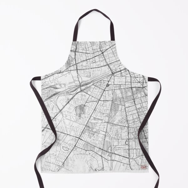 Item preview, Ochota Warszawa Map Line designed and sold by HubertRoguski.