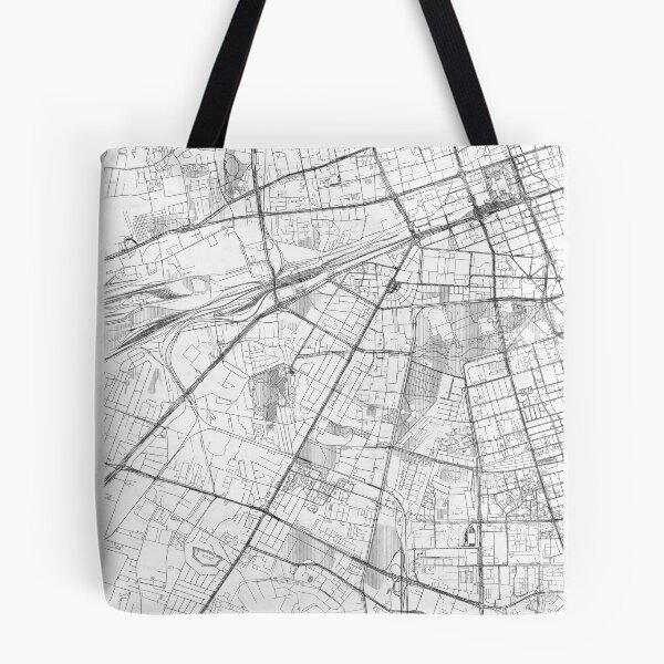Item preview, Ochota Warszawa Map Line designed and sold by HubertRoguski.