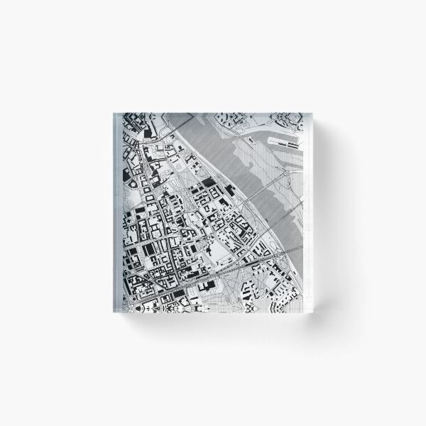 Item preview, Powiśle Warszawa Map Line designed and sold by HubertRoguski.