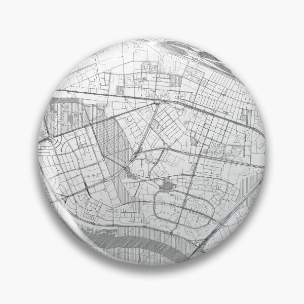 Item preview, Praga Południe Warszawa Map Line designed and sold by HubertRoguski.