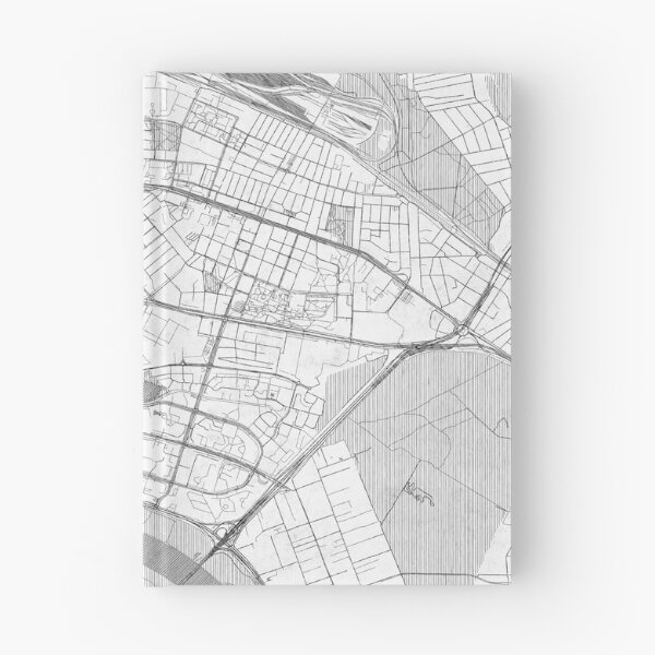 Item preview, Praga Południe Warszawa Map Line designed and sold by HubertRoguski.