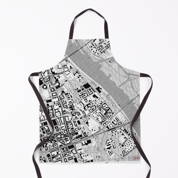 Item preview, Powiśle Warszawa Map Line designed and sold by HubertRoguski.