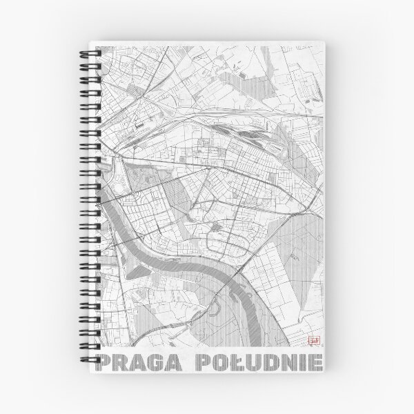 Item preview, Praga Południe Warszawa Map Line designed and sold by HubertRoguski.