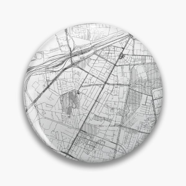 Item preview, Ochota Warszawa Map Line designed and sold by HubertRoguski.
