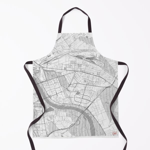 Item preview, Praga Południe Warszawa Map Line designed and sold by HubertRoguski.