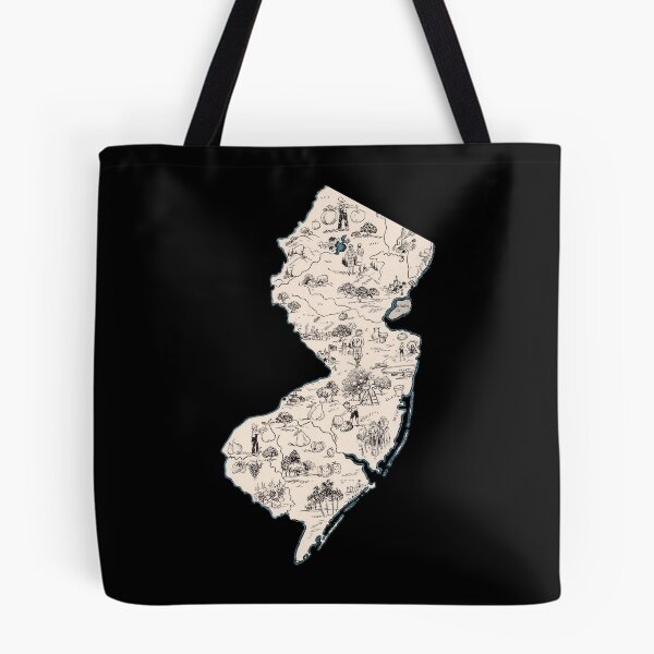 Item preview, New Jersey Vintage Picture Map designed and sold by surgedesigns.