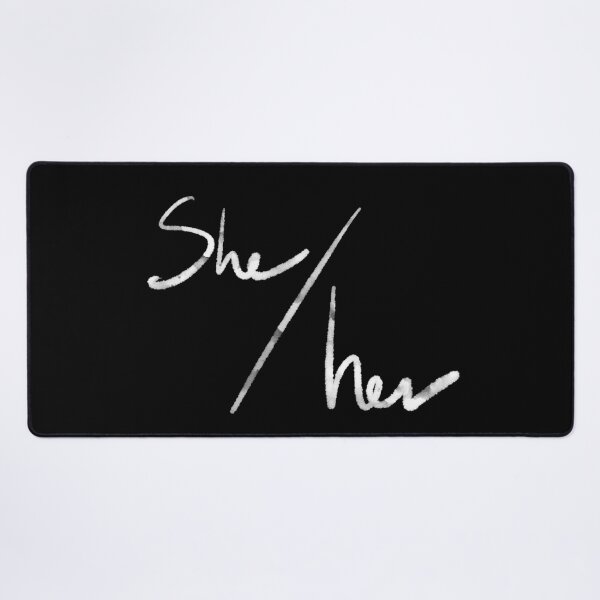 Item preview, She/her (white) designed and sold by Alex Tal.