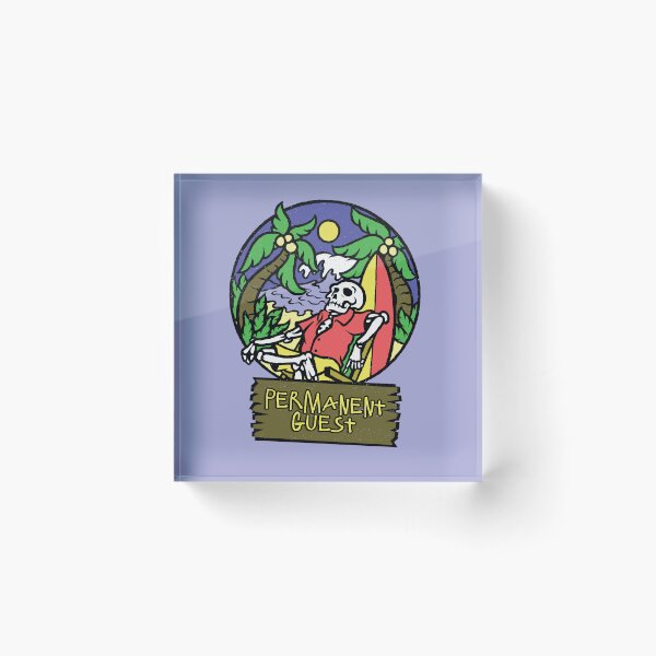 Item preview, Permanent Guest Skelton on Summer Surf Vacation  designed and sold by CRHPOD20.