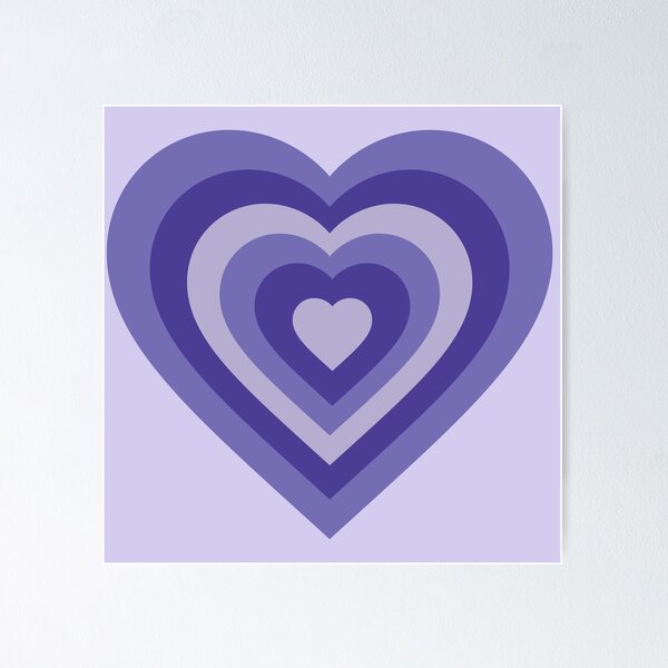 Item preview, Y2K Heart Dark Purple designed and sold by tangelos.