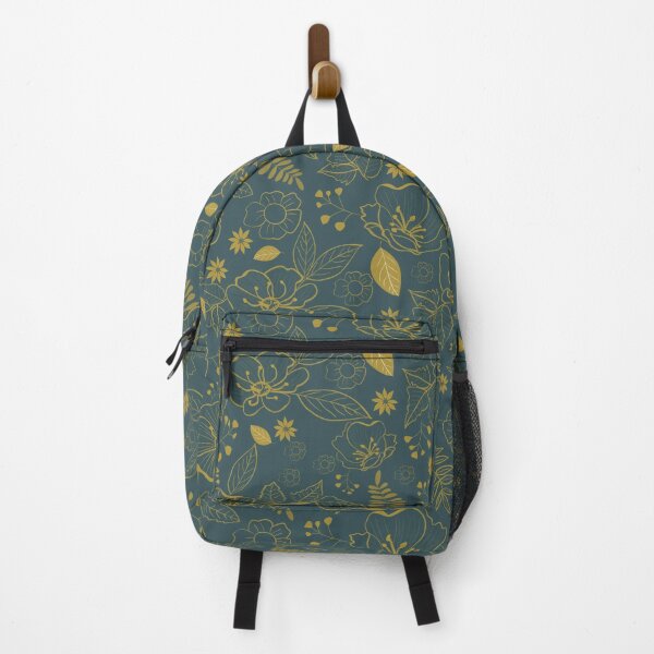 Item preview, California Wild Rose Mustard and Teal Design designed and sold by WalkSimplyArt.