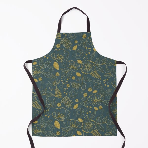 Item preview, California Wild Rose Mustard and Teal Design designed and sold by WalkSimplyArt.