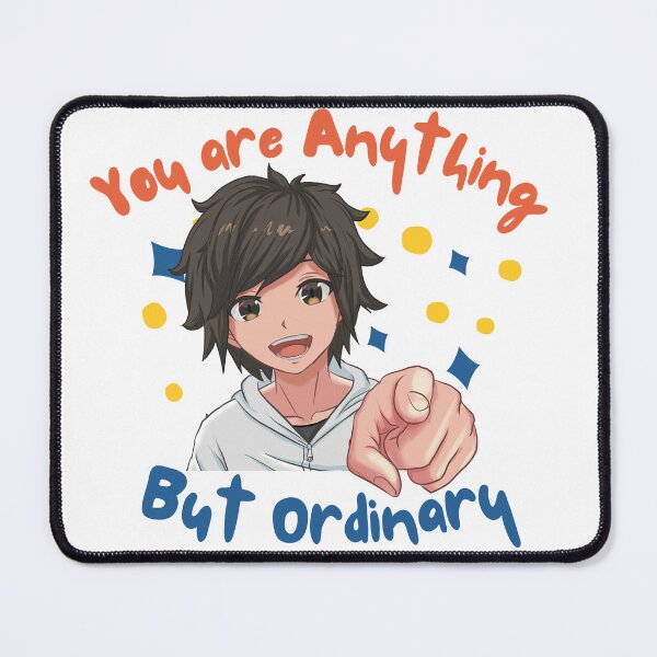 Item preview, Inspirational Anime Boy | You are Anything but Ordinary | Inspirational Anime Text designed and sold by BBMarioni.