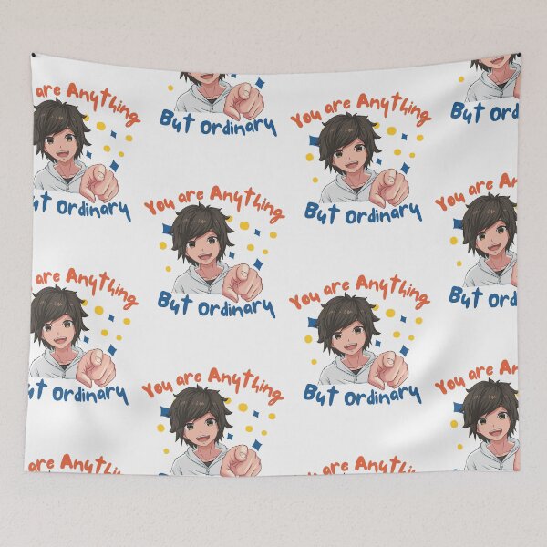 Item preview, Inspirational Anime Boy | You are Anything but Ordinary | Inspirational Anime Text designed and sold by BBMarioni.