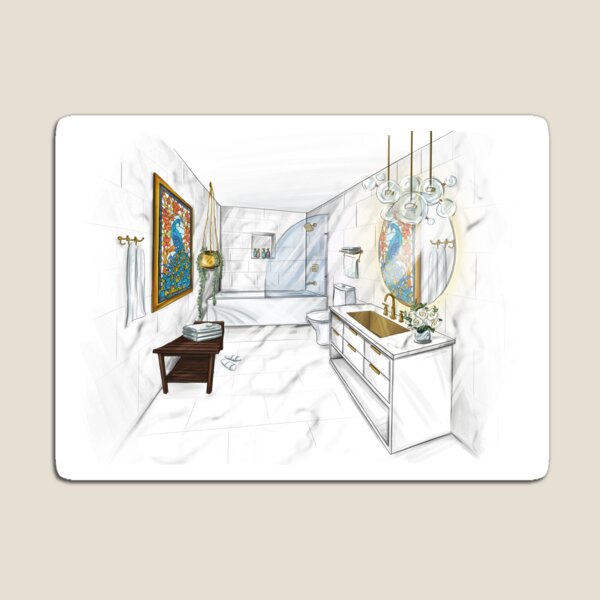Item preview, The Prefects' Bathroom designed and sold by HiNoonStudio.