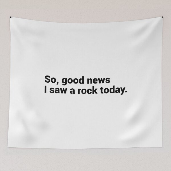 Item preview, Buenas noticias: hoy vi una roca - Funny Rockhounding designed and sold by T-shirt For You.
