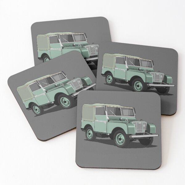Item preview, Artwork LR British Original Offroad 4x4 light green oldtimer designed and sold by SketchNinja.