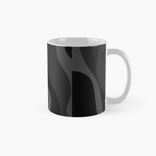 Aperçu de l'œuvre Impression vintage des années 60 noir anthracite Groovy créée et vendue par ZRGraphics.