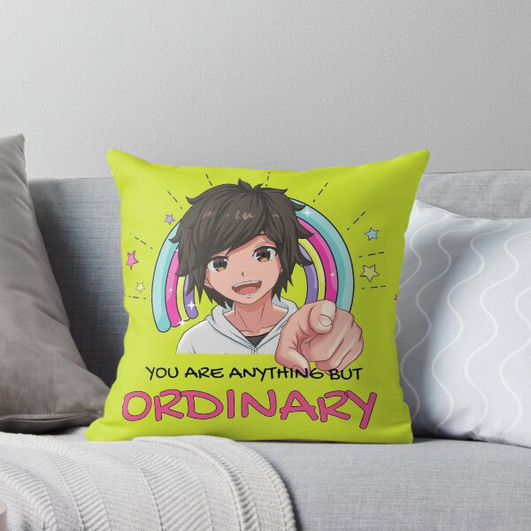 Item preview, Anime Boy Smiling | You are Anything but Ordinary | Inspirational Anime Text designed and sold by BBMarioni.