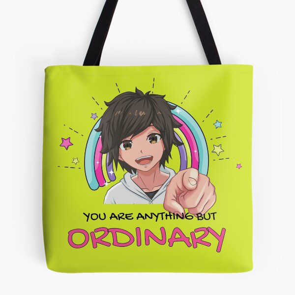 Item preview, Anime Boy Smiling | You are Anything but Ordinary | Inspirational Anime Text designed and sold by BBMarioni.