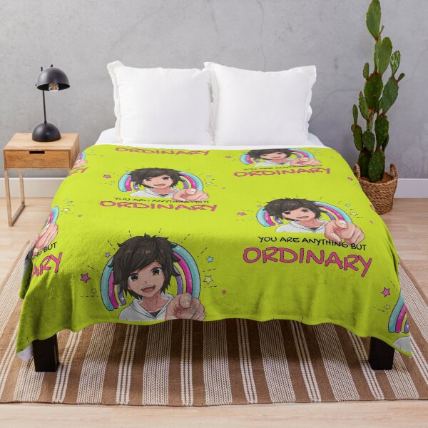 Item preview, Anime Boy Smiling | You are Anything but Ordinary | Inspirational Anime Text designed and sold by BBMarioni.