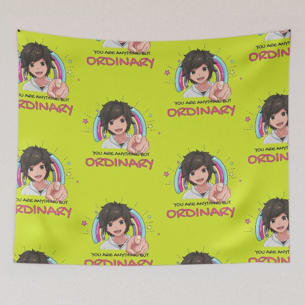 Item preview, Anime Boy Smiling | You are Anything but Ordinary | Inspirational Anime Text designed and sold by BBMarioni.