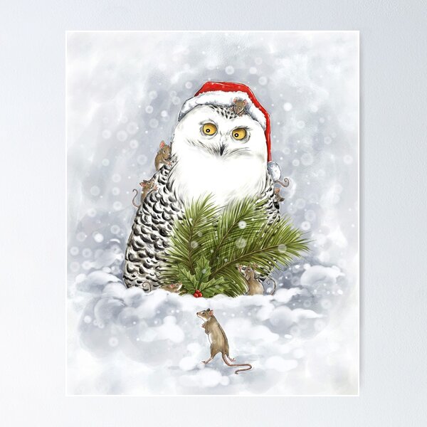 Item preview, Snowy Owl - A truce for Christmas designed and sold by Nadjejda Gilbert.